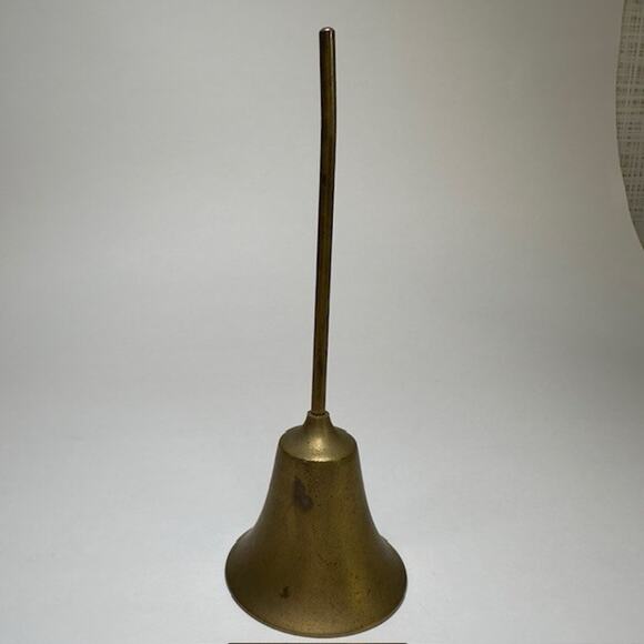Brass Hand Bell, Solid, Smooth Surface /Handle Vintage - Picture 5 of 5